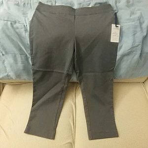 Grey pull on dress pants